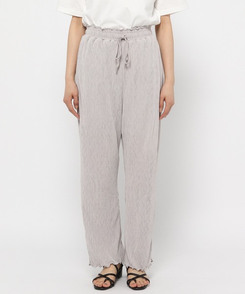 GLOBAL WORK（グローバルワーク）の「楊柳プリーツイージーパンツ/947190（その他パンツ・レディース・グレー系その他/ブラウン/ラベンダー/ブラック・MEDIUM/LARGE）」の13枚目の写真