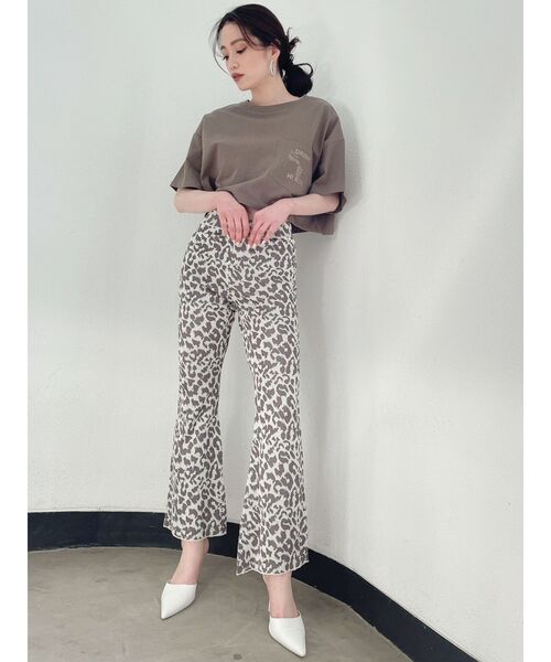 GYDA（ジェイダ）の「フレアニットパンツ（その他パンツ・レディース・その他1/ブラック・FREE）」の3枚目の写真