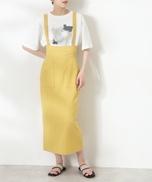 N.(N. Natural Beauty Basic) | ◆サスペンダー付麻混タイトスカート(スカート)