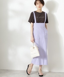 N.(N. Natural Beauty Basic) | ◆サスペンダー付麻混タイトスカート(スカート)