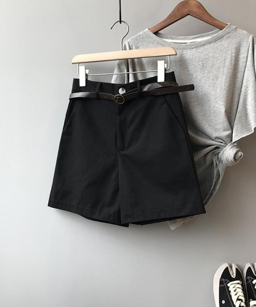 Ulysses（ユリシス）の「ベルト付きハーフパンツ（その他パンツ・レディース・キャメル/カーキ/ブラック/ホワイト・M/L）」の11枚目の写真