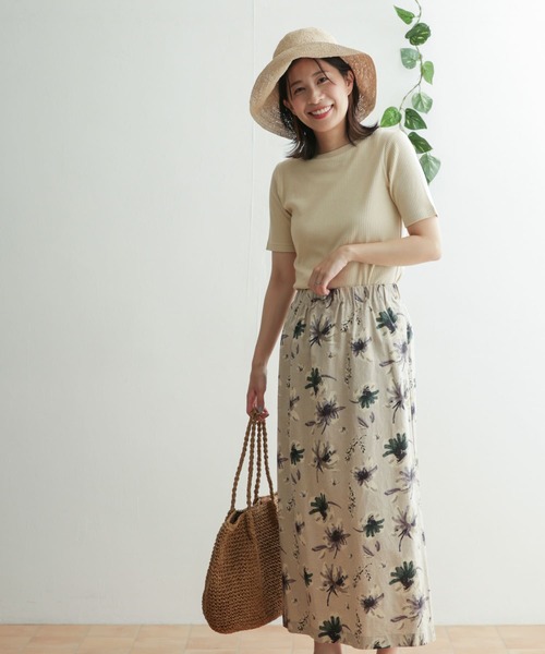 URBAN RESEARCH DOORS（アーバンリサーチドアーズ）の「針抜き半袖カットソー（Tシャツ/カットソー・レディース・ブラック/ネイビー/オフホワイト/ライトベージュ・ONE）」の9枚目の写真