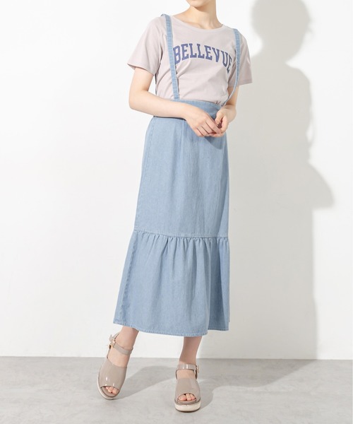 OLIVE des OLIVE（オリーブデオリーブ）の「サス付マーメイドスカート（スカート・レディース・サックスブルー/ブラック/ワンウォッシュ・FREE）」の11枚目の写真