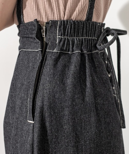 OLIVE des OLIVE（オリーブデオリーブ）の「サス付マーメイドスカート（スカート・レディース・サックスブルー/ブラック/ワンウォッシュ・FREE）」の13枚目の写真