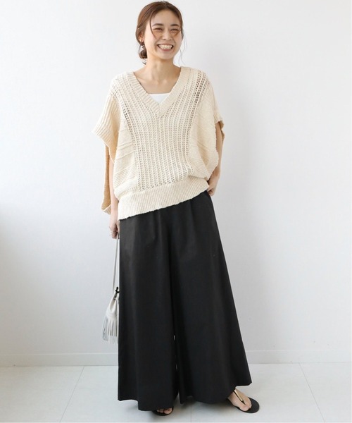 JOURNAL STANDARD relume（ジャーナルスタンダード　レリューム）の「コットンタイプライターギャザーパンツ◆（その他パンツ・レディース・ブラック/カーキ・36/38）」の3枚目の写真