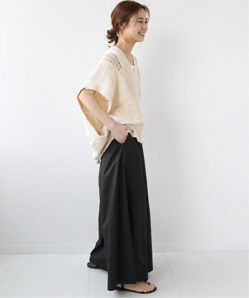 JOURNAL STANDARD relume（ジャーナルスタンダード　レリューム）の「コットンタイプライターギャザーパンツ◆（その他パンツ・レディース・ブラック/カーキ・36/38）」の4枚目の写真