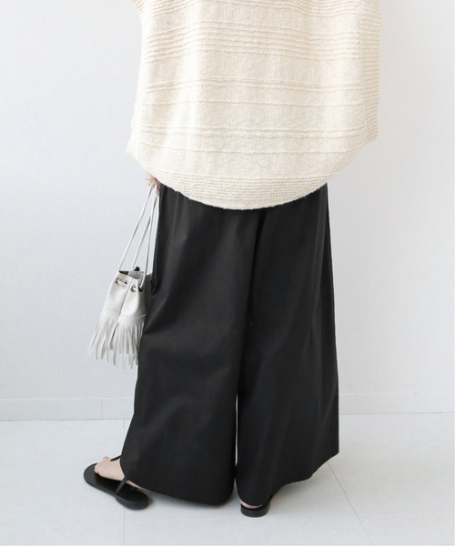 JOURNAL STANDARD relume（ジャーナルスタンダード　レリューム）の「コットンタイプライターギャザーパンツ◆（その他パンツ・レディース・ブラック/カーキ・36/38）」の8枚目の写真