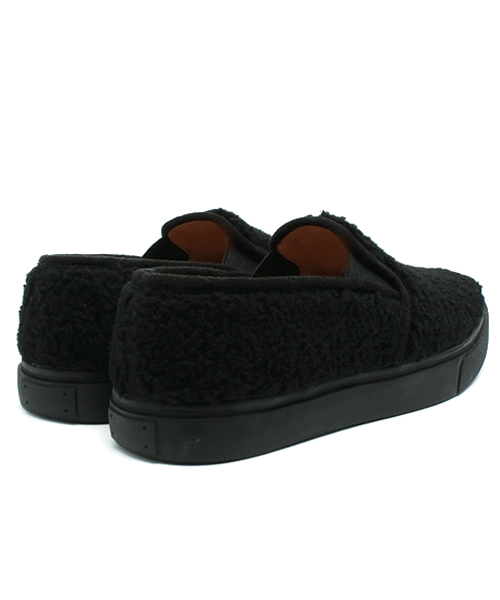 Jeffrey Campbell（ジェフリーキャンベル）の「ウールボアスニーカー（スニーカー・レディース・ブラック/ベージュ・38/36/37/35/39）」の5枚目の写真