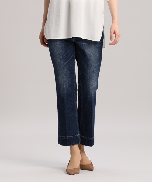 Healthy denim(ヘルシーデニム)の「トリプルコラボフレアデニム《Healthy DENIM》(デニムパンツ・レディース・オフホワイト/サックスブルー/インディゴブルー・5号/7号/11号/9号)」の2枚目の写真