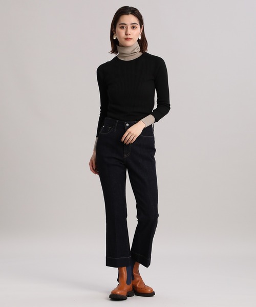 Healthy denim(ヘルシーデニム)の「トリプルコラボフレアデニム《Healthy DENIM》(デニムパンツ・レディース・オフホワイト/サックスブルー/インディゴブルー・5号/7号/11号/9号)」の9枚目の写真