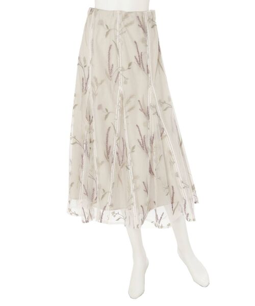MERCURYDUO（マーキュリーデュオ）の「チュールエスニックエンブロイダリースカート（スカート・レディース・アイボリー/ミント・SMALL/MEDIUM）」の12枚目の写真