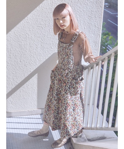 merry jenny（メリージェニー）の「エアリーメロウハーフスリーブTOPS（Tシャツ/カットソー・レディース・ピンク/グリーン/ブルー/ブラウン・FREE）」の15枚目の写真