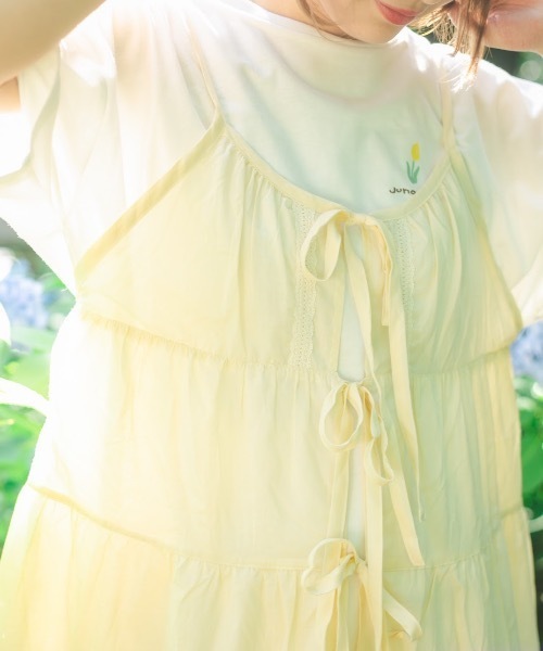 nemne store（ネンネストア）の「あじさいに染まる２weyキャミワンピース（ワンピース・レディース・ベージュ/オフホワイト/ミント・フリー）」の22枚目の写真