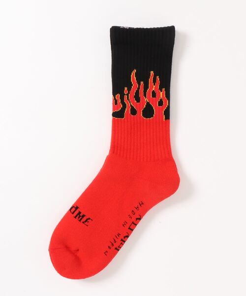 坩堝(ルツボ)の「【坩堝】坩堝 FLAME SOCKS(ソックス/靴下・レディース・レッド/イエロー/ブルー・FREE)」の3枚目の写真
