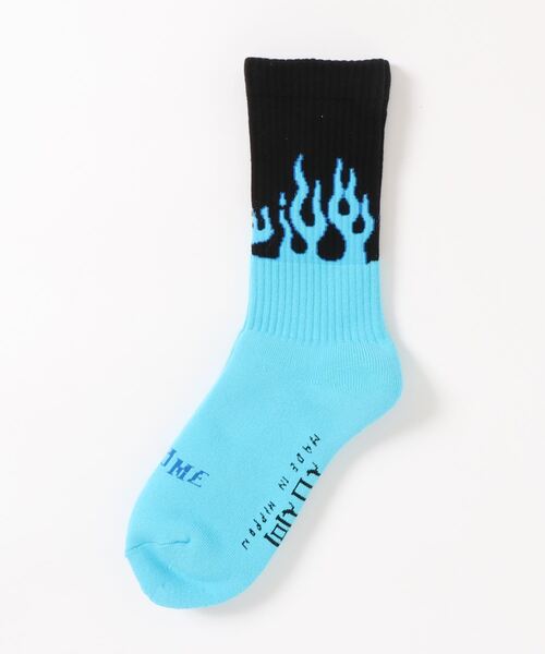 坩堝(ルツボ)の「【坩堝】坩堝 FLAME SOCKS(ソックス/靴下・レディース・レッド/イエロー/ブルー・FREE)」の2枚目の写真