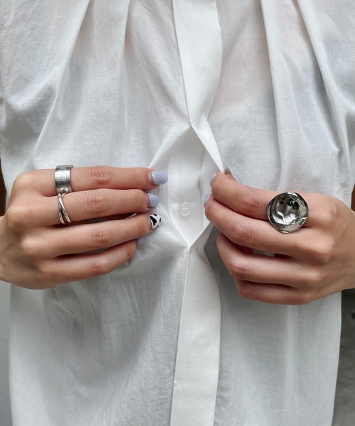 CAPRICIEUX LE'MAGE（カプリシューレマージュ）の「2WAYシャーリングフレンチブラウス（シャツ/ブラウス・レディース・ホワイト/ブラック/グリーン・FREE）」の15枚目の写真