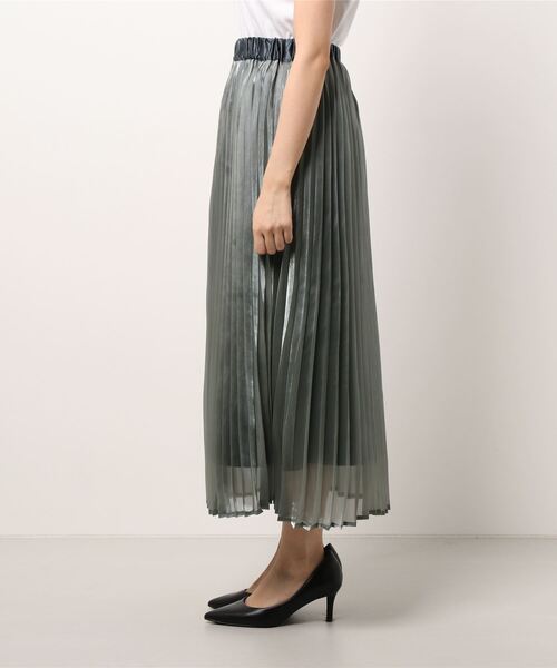 Three Four Time（ｽﾘｰﾌｫｰﾀｲﾑ）の「アコーディオンプリーツスカート（スカート・レディース・グリーン系その他/ブルー系その他・ONE SIZE）」の4枚目の写真