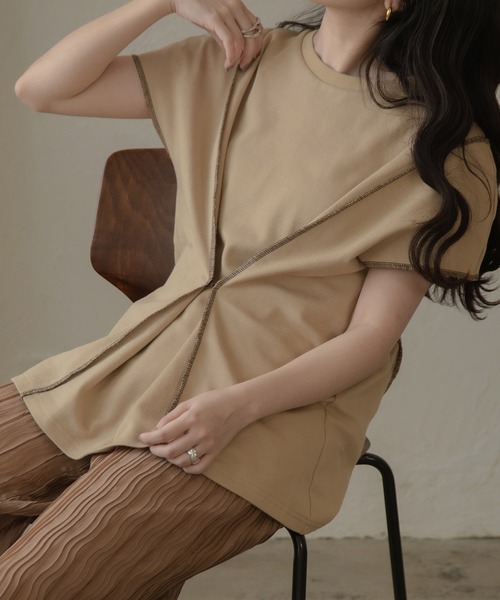 lawgy（ラウジー）の「original waist hook ct（Tシャツ/カットソー・レディース・ベージュ/ブラウン/ベージュ系その他・FREE）」の3枚目の写真