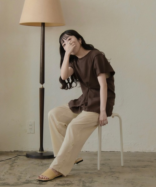 lawgy（ラウジー）の「original waist hook ct（Tシャツ/カットソー・レディース・ベージュ/ブラウン/ベージュ系その他・FREE）」の12枚目の写真