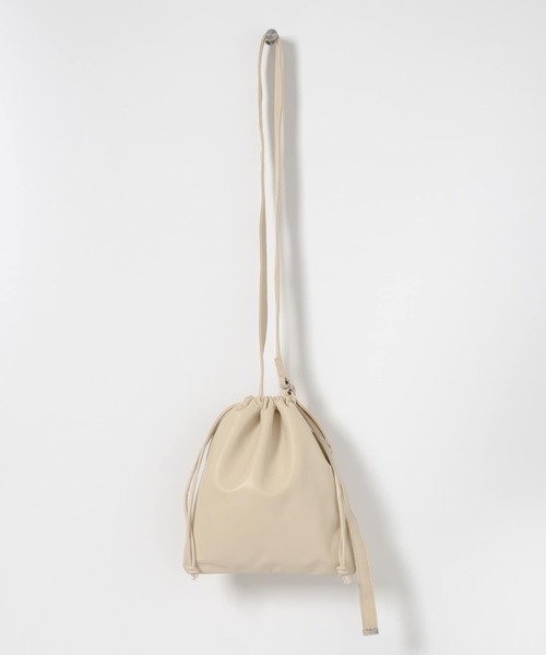 SENSE OF PLACE by URBAN RESEARCH（センスオブプレイスバイアーバンリサーチ）の「フェイクレザーキンチャクショルダーバッグ（ショルダーバッグ・メンズ・ブラック/ブラウン/ライトベージュ・ONE）」の4枚目の写真