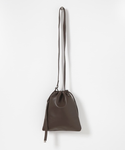 SENSE OF PLACE by URBAN RESEARCH（センスオブプレイスバイアーバンリサーチ）の「フェイクレザーキンチャクショルダーバッグ（ショルダーバッグ・メンズ・ブラック/ブラウン/ライトベージュ・ONE）」の10枚目の写真