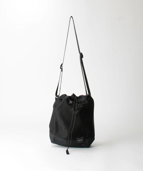 PORTER（ポーター）の「＜PORTER（ポーター）＞ S/DRAWSTRING BAG/バッグ（ショルダーバッグ・メンズ・ブラック/オレンジ・FREE）」の2枚目の写真