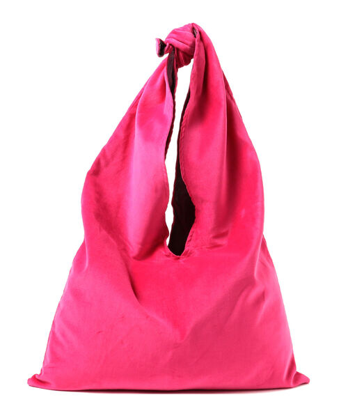 Ray BEAMS（レイビームス）の「Hollingworth country outfitters / Velvet BAG（トートバッグ・レディース・ピンク/ダークグリーン・ONE SIZE）」の9枚目の写真