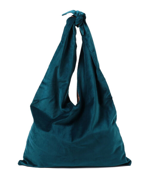 Ray BEAMS（レイビームス）の「Hollingworth country outfitters / Velvet BAG（トートバッグ・レディース・ピンク/ダークグリーン・ONE SIZE）」の13枚目の写真