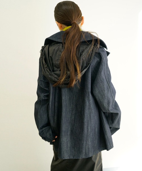 G.V.G.V.（ジーヴィージーヴィー）の「DENIM JACKET（デニムジャケット・レディース・ダークネイビー・36/34）」の17枚目の写真