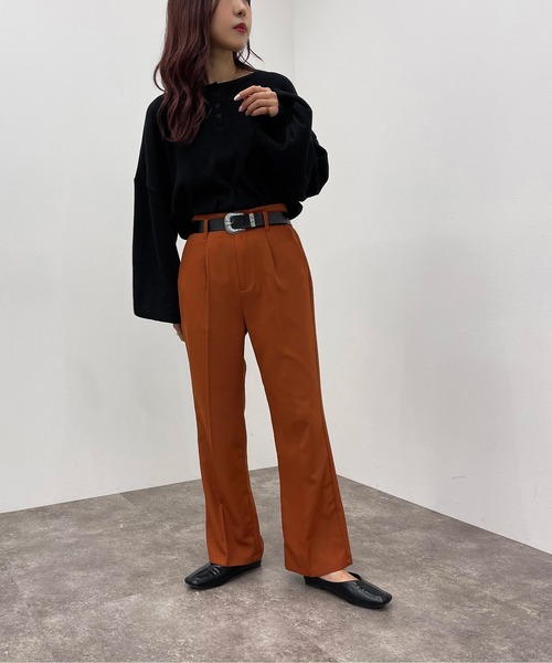 apres jour mignon(アプレジュールミニョン)の「ワッフルヘンリートップス【ZOZOTOWN限定アイテム】(Tシャツ/カットソー・レディース・アイボリー/カーキ/ブラック・X-LARGE/フリー)」の10枚目の写真