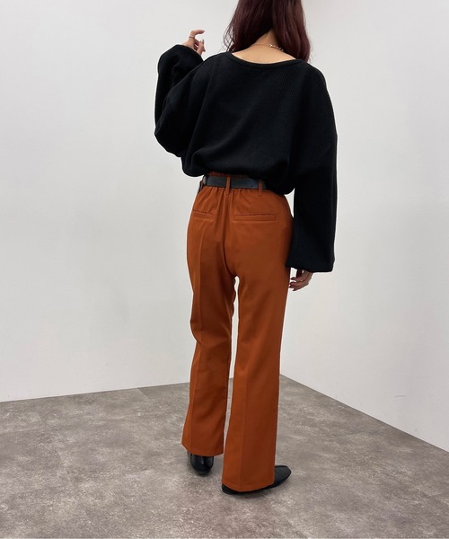 apres jour mignon(アプレジュールミニョン)の「ワッフルヘンリートップス【ZOZOTOWN限定アイテム】(Tシャツ/カットソー・レディース・アイボリー/カーキ/ブラック・X-LARGE/フリー)」の11枚目の写真