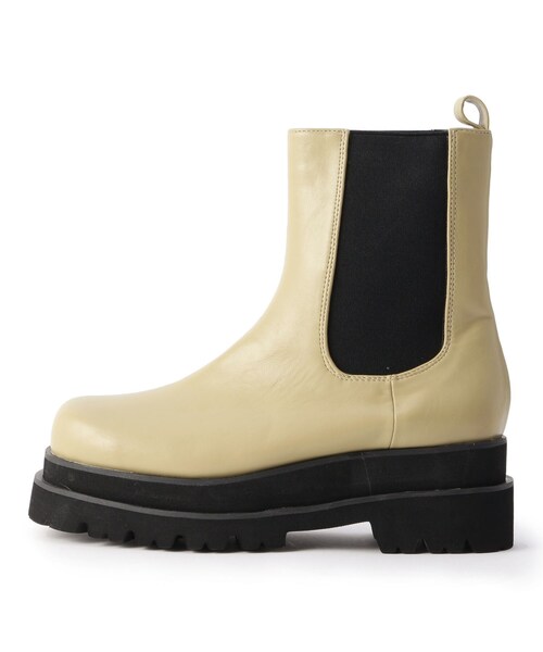 ESPERANZA（エスペランサ）の「◆【残りわずか】【晴雨兼用】トラックソールサイドゴアショートブーツ（ブーツ・レディース・ブラック/ベージュ・LL/S/M/L）」の17枚目の写真