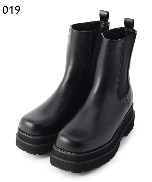 ESPERANZA（エスペランサ）の「◆【残りわずか】【晴雨兼用】トラックソールサイドゴアショートブーツ（ブーツ・レディース・ブラック/ベージュ・LL/S/M/L）」の10枚目の写真