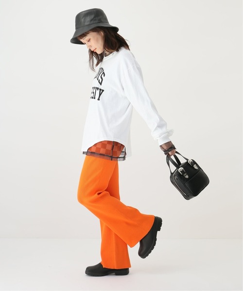 JOINT WORKS(ジョイントワークス)の「J-12Gリブパンツ(その他パンツ・レディース・ホワイト/オレンジ・FREE)」の4枚目の写真