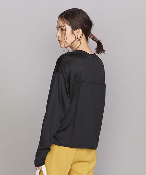 BEAUTY&YOUTH UNITED ARROWS（ビューティーアンドユースユナイテッドアローズ）の「BY シアーロングスリーブ フットボールTシャツ（Tシャツ/カットソー・レディース・ライム/ナチュラル/ブラック/ピンク・FREE）」の5枚目の写真