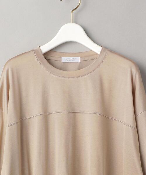 BEAUTY&YOUTH UNITED ARROWS（ビューティーアンドユースユナイテッドアローズ）の「BY シアーロングスリーブ フットボールTシャツ（Tシャツ/カットソー・レディース・ライム/ナチュラル/ブラック/ピンク・FREE）」の17枚目の写真