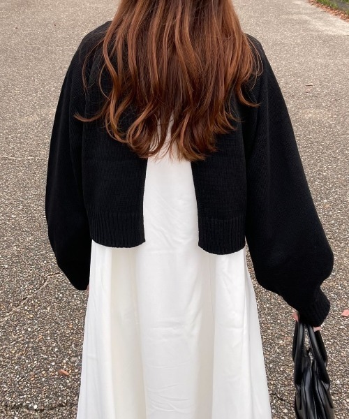 ACT（アクト）の「バックスリット クルーネック ショートニット（ニット/セーター・レディース・ライトブルー/ブラック・M）」の21枚目の写真