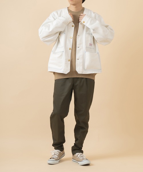 Dickies（ディッキーズ）の「［新色追加］【DICKIES／ディッキーズ】ツイル&デニムタックテーパードパンツ/イージーパンツ/スケーターパンツ（チノパンツ・メンズ・チャコールグレー/ブラック/ベージュ/カーキ/ブラック系その他/ワンウォッシュ・M/L/XL）」の19枚目の写真