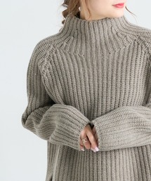 PUAL CE CIN | 【Du noir】ウールカシミヤ ハイネックニットプルオーバー(ニット/セーター)