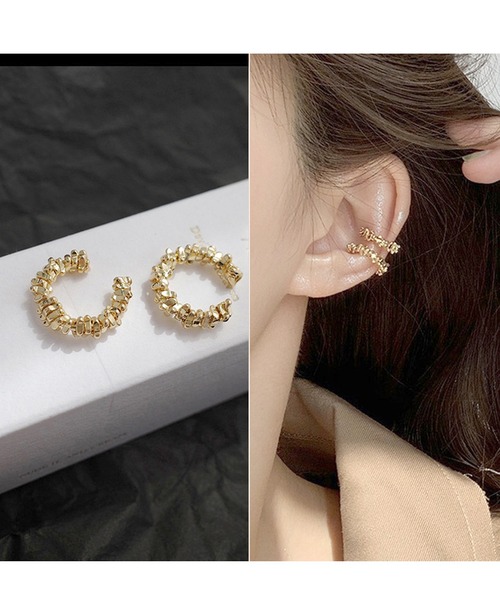 florist（フローリスト）の「トレンドデザインのゴールドイヤーカフ（イヤーカフ・レディース・その他1/その他2/その他3/その他4/その他5/その他6/その他7/その他8/その他9/その他10・FREE）」の4枚目の写真