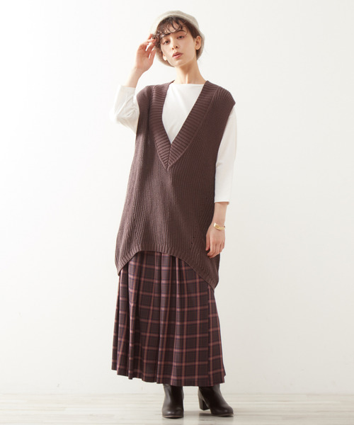 MELROSE claire(メルローズ クレール)の「【アンチピリング加工で毛玉が出来づらい♪ベレー帽】(ハンチング/ベレー帽・レディース・ブラック/ベージュ/ブラウン・FREE)」の6枚目の写真