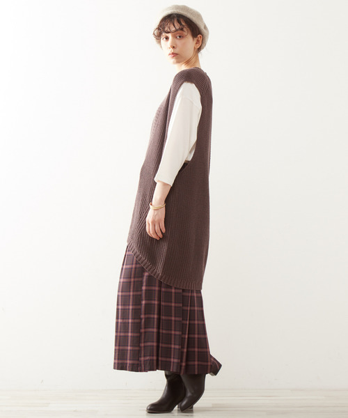 MELROSE claire(メルローズ クレール)の「【アンチピリング加工で毛玉が出来づらい♪ベレー帽】(ハンチング/ベレー帽・レディース・ブラック/ベージュ/ブラウン・FREE)」の8枚目の写真
