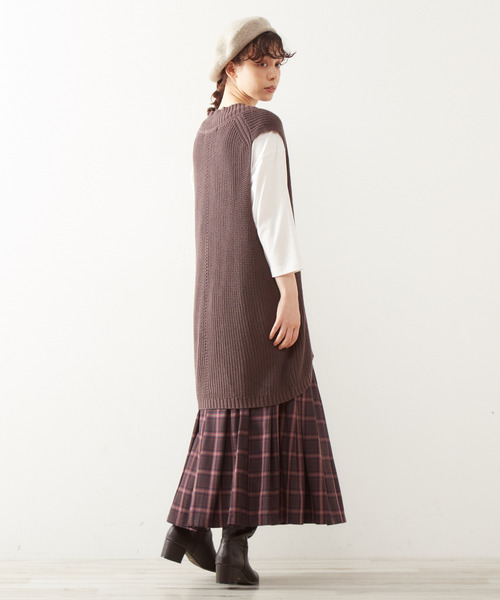 MELROSE claire(メルローズ クレール)の「【アンチピリング加工で毛玉が出来づらい♪ベレー帽】(ハンチング/ベレー帽・レディース・ブラック/ベージュ/ブラウン・FREE)」の10枚目の写真