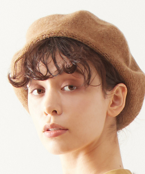 MELROSE claire(メルローズ クレール)の「【アンチピリング加工で毛玉が出来づらい♪ベレー帽】(ハンチング/ベレー帽・レディース・ブラック/ベージュ/ブラウン・FREE)」の12枚目の写真