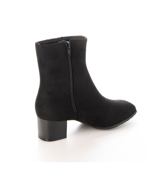 Realta（レアルタ）の「Realta(レアルタ)  スクエアトゥスタックヒールショート ブーツ（ブーツ・レディース・ブラック/ダークブラウン/ブラック系その他・LL/L/M/S）」の13枚目の写真