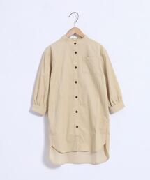 coen | 【coen キッズ】コーデュロイシャツワンピース(シャツワンピース)