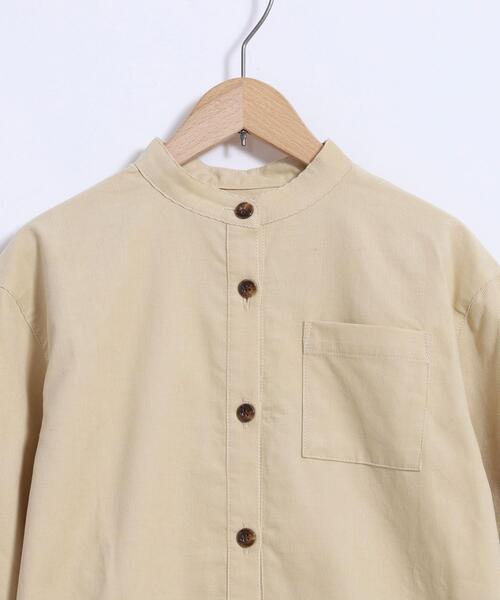 coen（コーエン）の「【coen キッズ】コーデュロイシャツワンピース（シャツワンピース・キッズ・ベージュ/ライム・110/130/120/100）」の3枚目の写真