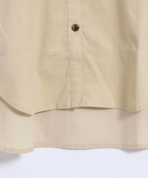 coen（コーエン）の「【coen キッズ】コーデュロイシャツワンピース（シャツワンピース・キッズ・ベージュ/ライム・110/130/120/100）」の5枚目の写真