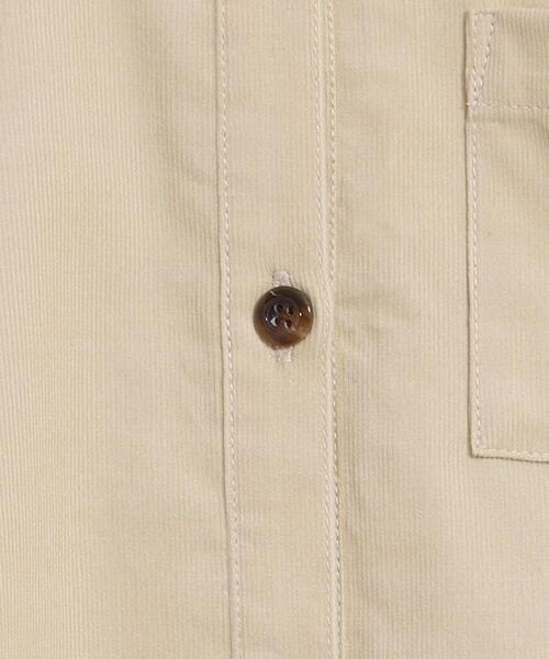 coen（コーエン）の「【coen キッズ】コーデュロイシャツワンピース（シャツワンピース・キッズ・ベージュ/ライム・110/130/120/100）」の6枚目の写真