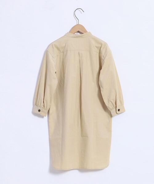 coen（コーエン）の「【coen キッズ】コーデュロイシャツワンピース（シャツワンピース・キッズ・ベージュ/ライム・110/130/120/100）」の7枚目の写真